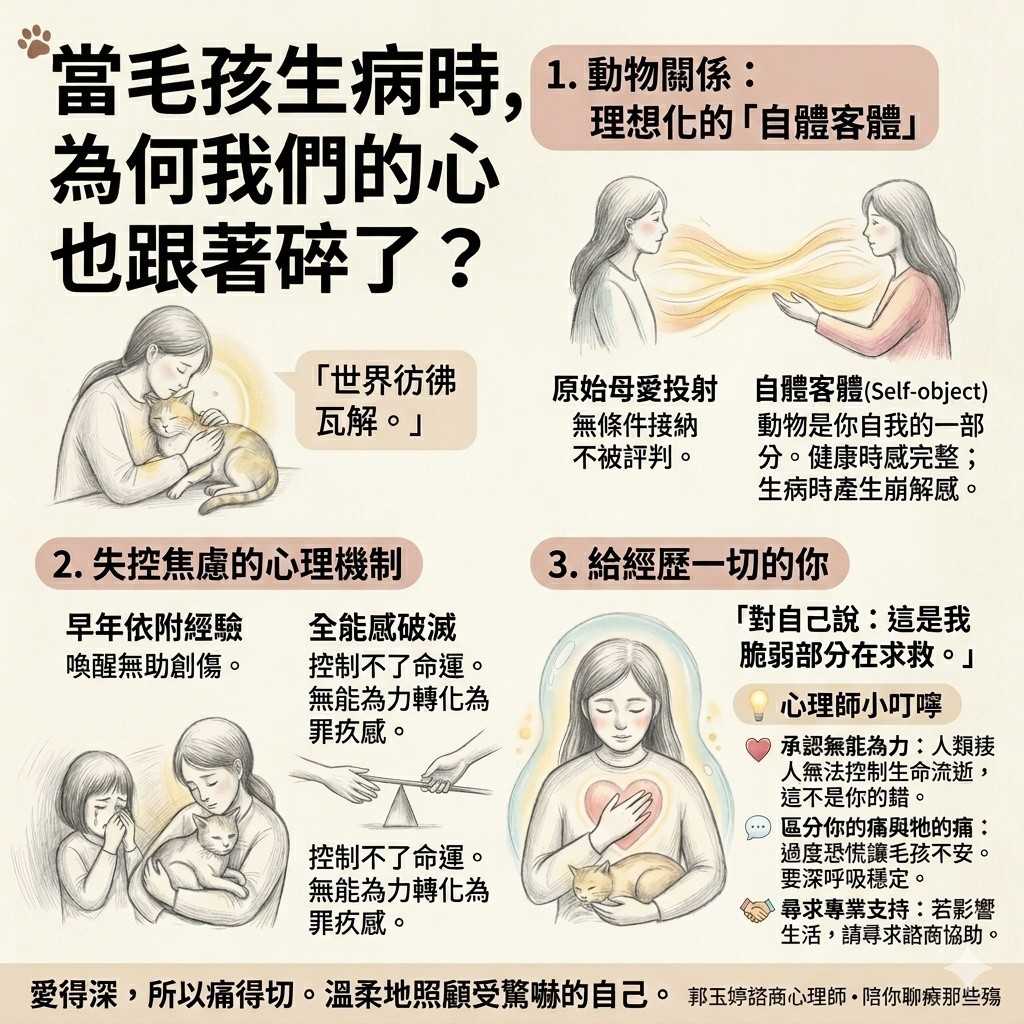 🐾 當毛孩生病時,為何我們的心也跟著碎了?