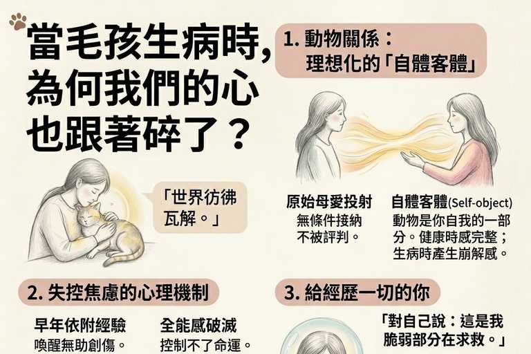 🐾 當毛孩生病時，為何我們的心也跟著碎了？