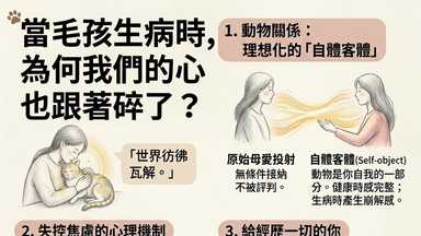 🐾 當毛孩生病時，為何我們的心也跟著碎了？