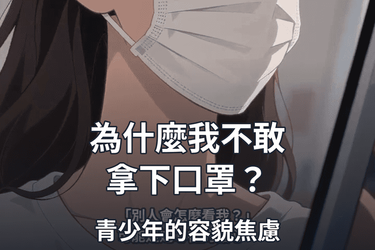 為什麼青少年不敢拿下口罩？認識容貌焦慮的5大訊號與家長陪伴方法