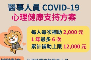 醫事人員COVID-19心理健康支持方案 常見問答