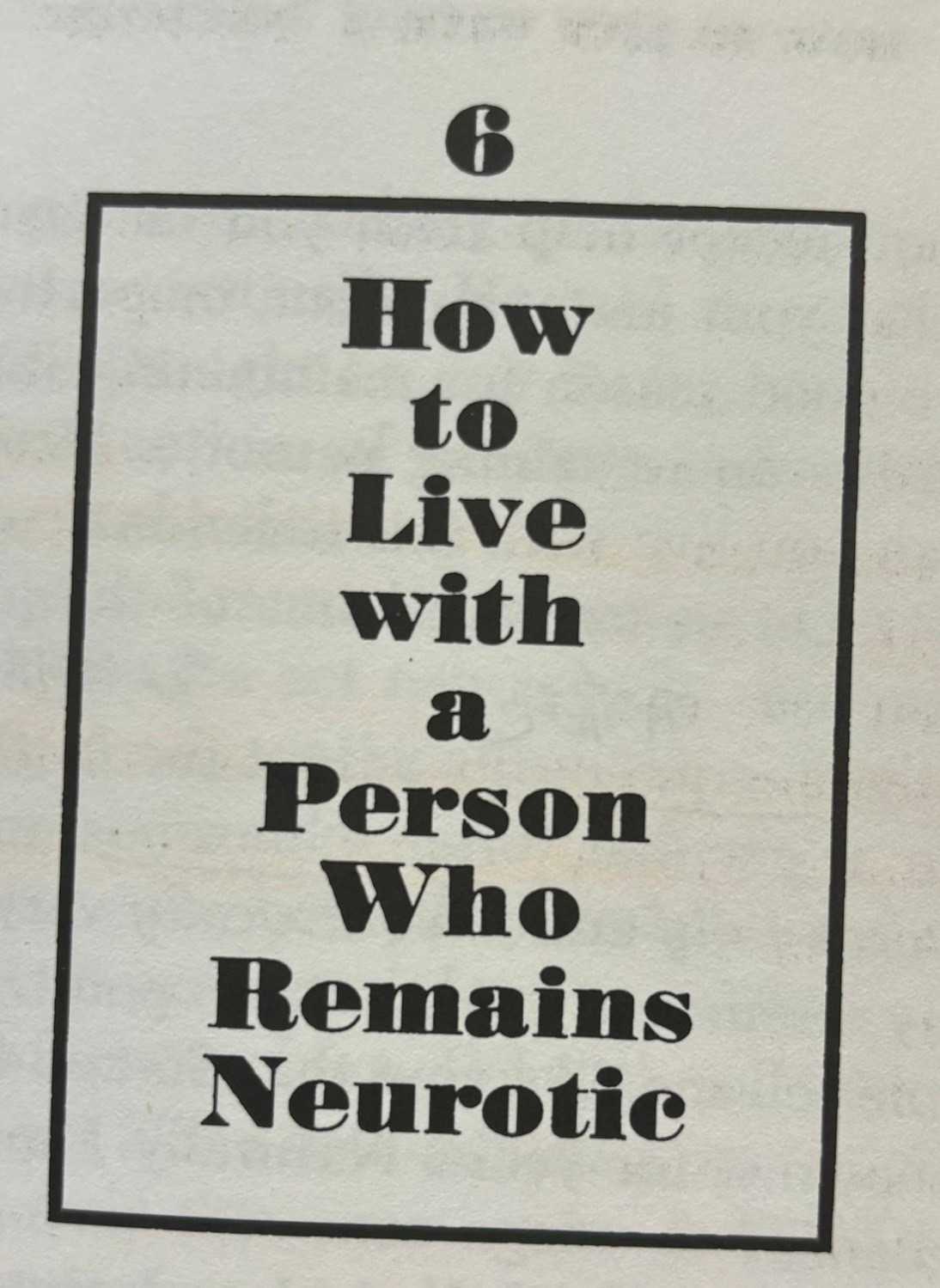 How to live with a "neurotic" at home and at work 