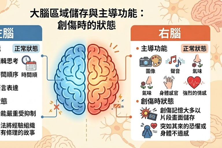 掀開潘朵拉的盒子：在安全陪伴中，走向創傷療癒與左右腦整合