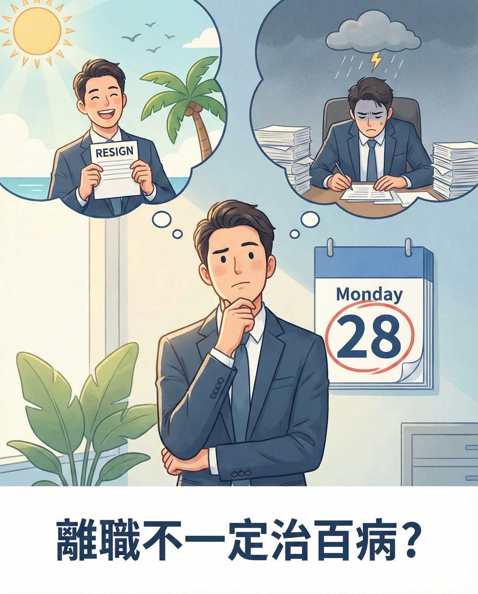 誰說離職治百病？研究顯示身體會「記得」週一焦慮！